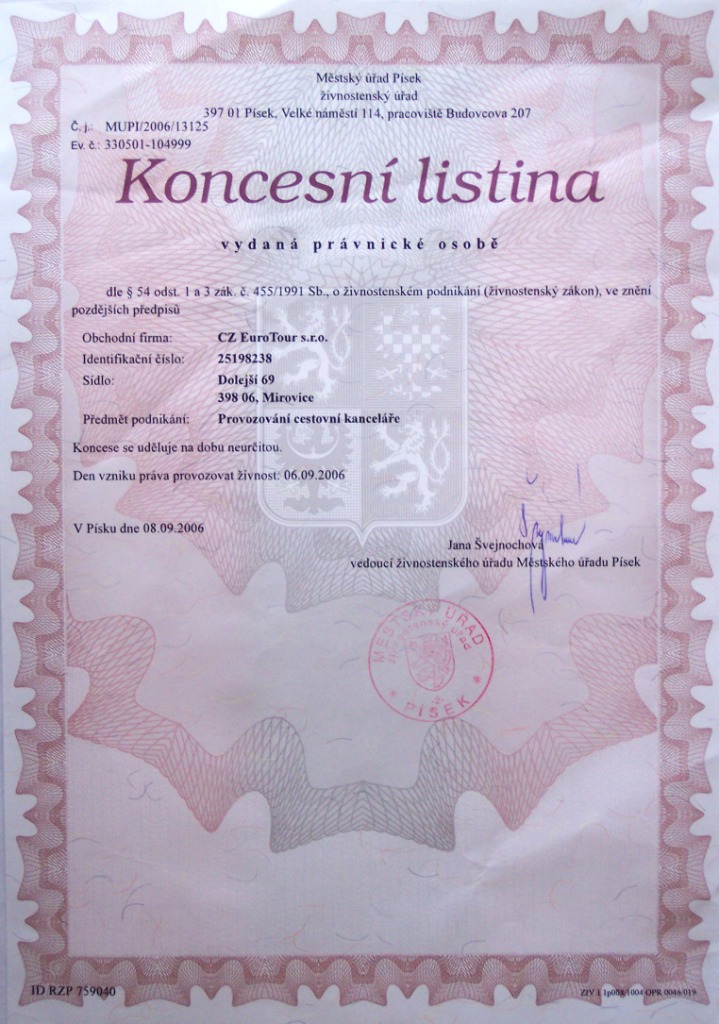 Our License